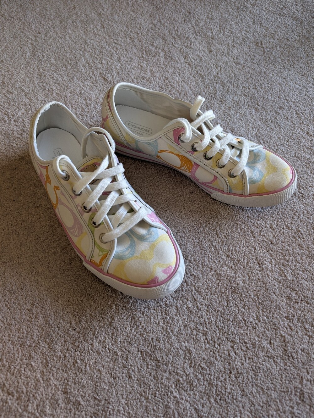 Rare Coach Dee Y2K Low Top Canvas tennis Sneakers